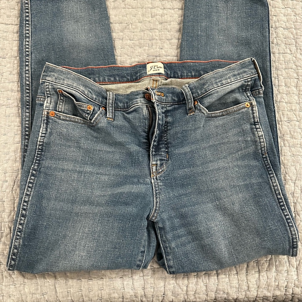 JCrew Women’s Vintage Straight Blue Denim Jeans, Size 31